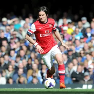 Tomas Rosicky in Action: Chelsea vs Arsenal, Premier League 2013-14 Tomas Rosicky in Action: Chelsea vs Arsenal, Premier League 2013-14