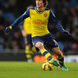 Tomas Rosicky in Action: Manchester City vs. Arsenal, Premier League 2014-15