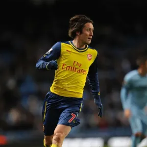 Tomas Rosicky in Action: Manchester City vs Arsenal, Premier League 2014-15