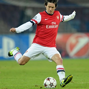 Tomas Rosicky in Action: Napoli vs. Arsenal, UEFA Champions League 2013-14