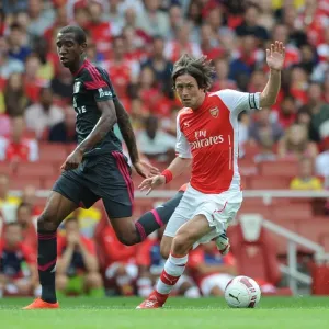 Tomas Rosicky (Arsenal) Anderson Talisca (Benfica). Arsenal 5: 1 Benfica. The Emirates Cup, Day 1 Tomas Rosicky (Arsenal) Anderson Talisca (Benfica). Arsenal 5: 1 Benfica. The Emirates Cup, Day 1