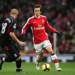 Tomas Rosicky (Arsenal) Andy Wilkinson (Stoke). Arsenal 2: 0 Stoke City