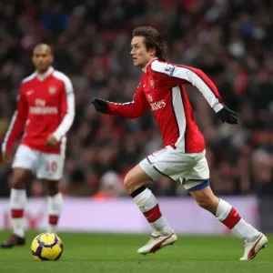 Tomas Rosicky (Arsenal). Arsenal 2: 0 Stoke City. Barclays Premier League