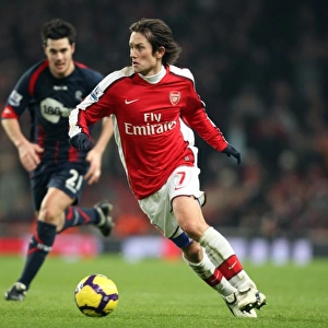 Tomas Rosicky (Arsenal). Arsenal 4: 2 Bolton Wanderers. Barclays Premier League