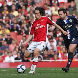 Tomas Rosicky (Arsenal) y David Dunn (Blackburn)