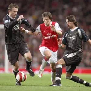 Tomas Rosicky (Arsenal) Dietmar Hamann and Georgios Samaraz (Man City)