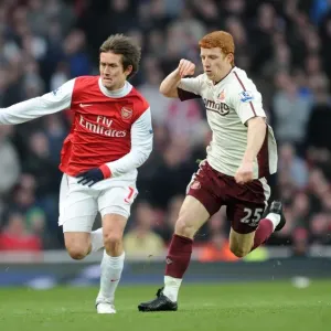Tomas Rosicky (Arsenal) Jack Colback (Sunderland). Arsenal 0: 0 Sunderland