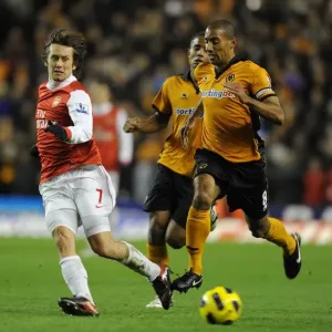 Tomas Rosicky (Arsenal) Karl Henry (Wolves). Wolverhampton Wanderers 0: 2 Arsenal