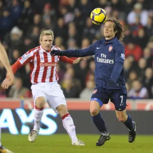 Tomas Rosicky (Arsenal) Liam Lawrence (Stoke). Stoke City 1: 3 Arsenal, Barclays Premier League