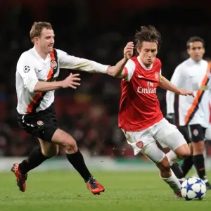 Tomas Rosicky (Arsenal) Luiz Adriano (Shakhtar). Arsenal 5: 1 Shakhtar Donetsk