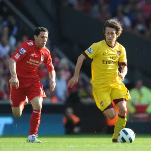 Tomas Rosicky (Arsenal) Maxi Rodriguez (Liverpool). Liverpool 1: 1 Arsenal