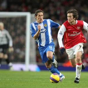 Tomas Rosicky (Arsenal) Michael Brown (Wigan)