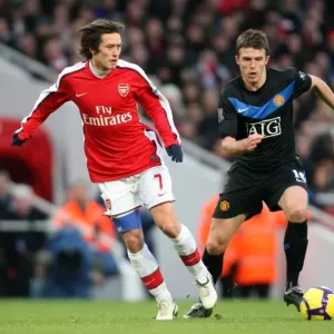 Tomas Rosicky (Arsenal) Michael Carrick (Man Utd). Arsenal 1: 3 Manchester United Tomas Rosicky (Arsenal) Michael Carrick (Man Utd). Arsenal 1: 3 Manchester United