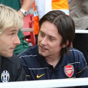 Tomas Rosicky (Arsenal) Pavel Nedved (Juve) Print