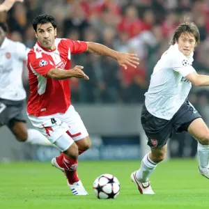 Tomas Rosicky (Arsenal) Ricardo Rocha (Standard Liege) Tomas Rosicky (Arsenal) Ricardo Rocha (Standard Liege)