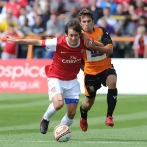 Tomas Rosicky (Arsenal) Ricky Holmes (Barnet). Barnet 0: 4 Arsenal, Pre season friendly Tomas Rosicky (Arsenal) Ricky Holmes (Barnet). Barnet 0: 4 Arsenal, Pre season friendly