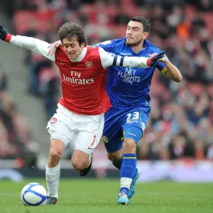 Tomas Rosicky (Arsenal) Robert Snodgrass (Leeds). Arsenal 1: 1 Leeds United Tomas Rosicky (Arsenal) Robert Snodgrass (Leeds). Arsenal 1: 1 Leeds United