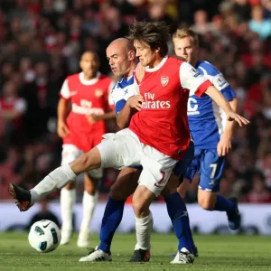 Tomas Rosicky (Arsenal) Stephen Carr (Birmingham). Arsenal 2: 1 Birmingham City