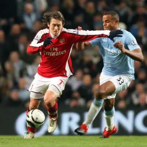 Tomas Rosicky (Arsenal) Vincent Kompany (Man City). Manchester City 3: 0 Arsenal