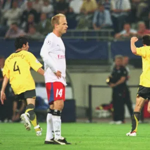 Tomas Rosicky celebrates scoring the 2nd Arsenal goal