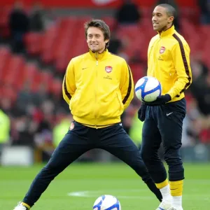Tomas Rosicky and Gael Clichy (Arsenal). Manchester United 2: 0 Arsenal