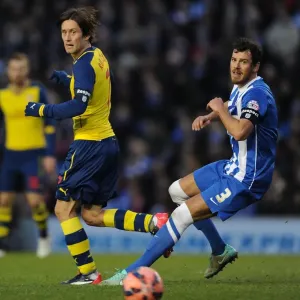Tomas Rosicky Outmaneuvers Gordon Greer in FA Cup Clash Tomas Rosicky Outmaneuvers Gordon Greer in FA Cup Clash