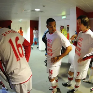 Tomas Rosicky and Theo Walcott (Arsenal). Arsenal 3: 1 Burnley, Barclays Premier League