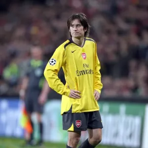 Tomas Rosicky Print, Arsenal vs PSV Eindhoven UEFA Champions League 2007