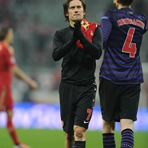 Tomas Rosicky's Farewell Applause: Arsenal FC vs. FC Bayern Munich, UEFA Champions League 2012-13