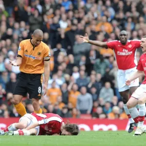 Tomas Rosicky's Injury: Arsenal vs. Wolverhampton Wanderers, 2010