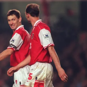 Tony Adams and Steve Bould (Arsenal)