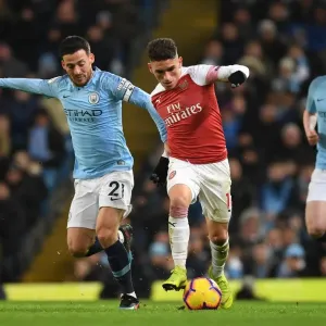 Torreira Tackles Silva: Manchester City vs. Arsenal, Premier League 2018-19 Torreira Tackles Silva: Manchester City vs. Arsenal, Premier League 2018-19