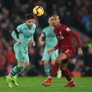 Torreira vs. Fabinho: A Heading Battle at Anfield - Liverpool vs. Arsenal (2018-19)