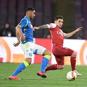 Torreira vs. Ghoulam: A Europa League Showdown - Napoli vs. Arsenal Quarterfinals, Naples, Italy (April 2019)
