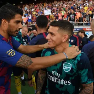 Torreira vs. Suarez: A Star-Studded Clash in FC Barcelona vs. Arsenal Pre-Season Face-Off, 2019