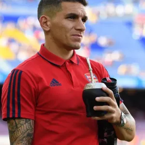 Lucas Torreira Print at Nou Camp 2019 Lucas Torreira Print at Nou Camp 2019