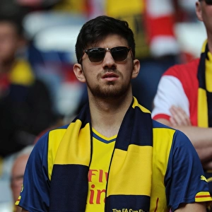Triumphant Arsenal Fan at FA Cup Final: Arsenal 4-0 Aston Villa (Wembley Stadium, May 30, 2015)