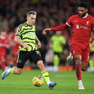 Trossard vs. Gomez: A Riveting Battle at Anfield - Premier League 2023-24 Trossard vs. Gomez: A Riveting Battle at Anfield - Premier League 2023-24