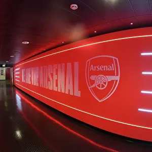 Tunnel Tension: Arsenal vs Crystal Palace - Premier League Clash at Emirates Stadium
