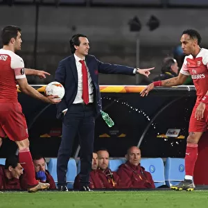 Unai Emery Coaches Aubameyang in Tense Europa League Showdown at Napoli's Stadio San Paolo (2018-19)
