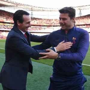 Unai Emery and Mauricio Pochettino Face Off: Arsenal v Tottenham Premier League Showdown (2019-20) Unai Emery and Mauricio Pochettino Face Off: Arsenal v Tottenham Premier League Showdown (2019-20)