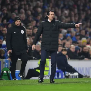 Unai Emery Print - Arsenal vs Brighton Premier League Match
