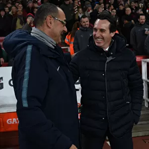 Unai Emery vs. Maurizio Sarri: A Premier League Showdown - Arsenal FC vs. Chelsea FC, London 2019: The Clash of Coaches at Emirates Stadium