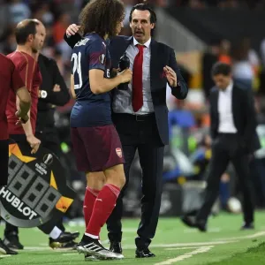 Unai Emery's Tense Exchange with Matteo Guendouzi during Arsenal's Europa League Semi-Final vs Valencia Unai Emery's Tense Exchange with Matteo Guendouzi during Arsenal's Europa League Semi-Final vs Valencia