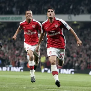 Unforgettable Moment: Merida and Eastmond's Goal Celebration: Arsenal's First against Liverpool in Carling Cup