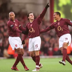Print of Arsenal's 3:0 win over Blackburn Rovers Print of Arsenal's 3:0 win over Blackburn Rovers