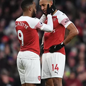United Front: Aubameyang and Lacazette's Penalty Collaboration at Emirates Stadium (2018-19)