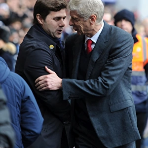 United Respect: Wenger and Pochettino's Pre-Battle Embrace - Tottenham vs Arsenal, Premier League 2015-16