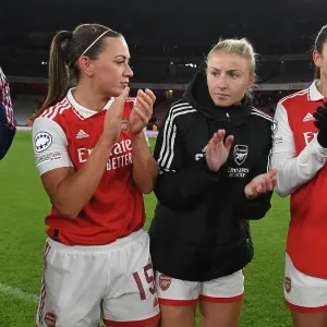 Unity and Determination: Arsenal Women's Team Gather After UEFA Champions League Match vs Juventus Unity and Determination: Arsenal Women's Team Gather After UEFA Champions League Match vs Juventus