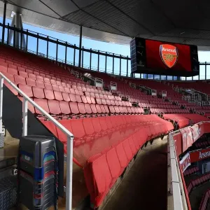 Print of Emirates Stadium Upper Terrace Segregation Line Print of Emirates Stadium Upper Terrace Segregation Line